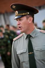 Доцент военной кафедры, подполковник Валентин Иванович Калязин