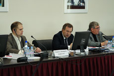 Справа налево: Д.В.Гаев, Г.Я.Красников, Д.А.Ушаков