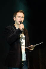 Оскар Кучера, актёр, ведущий церемонии открытия фестиваля