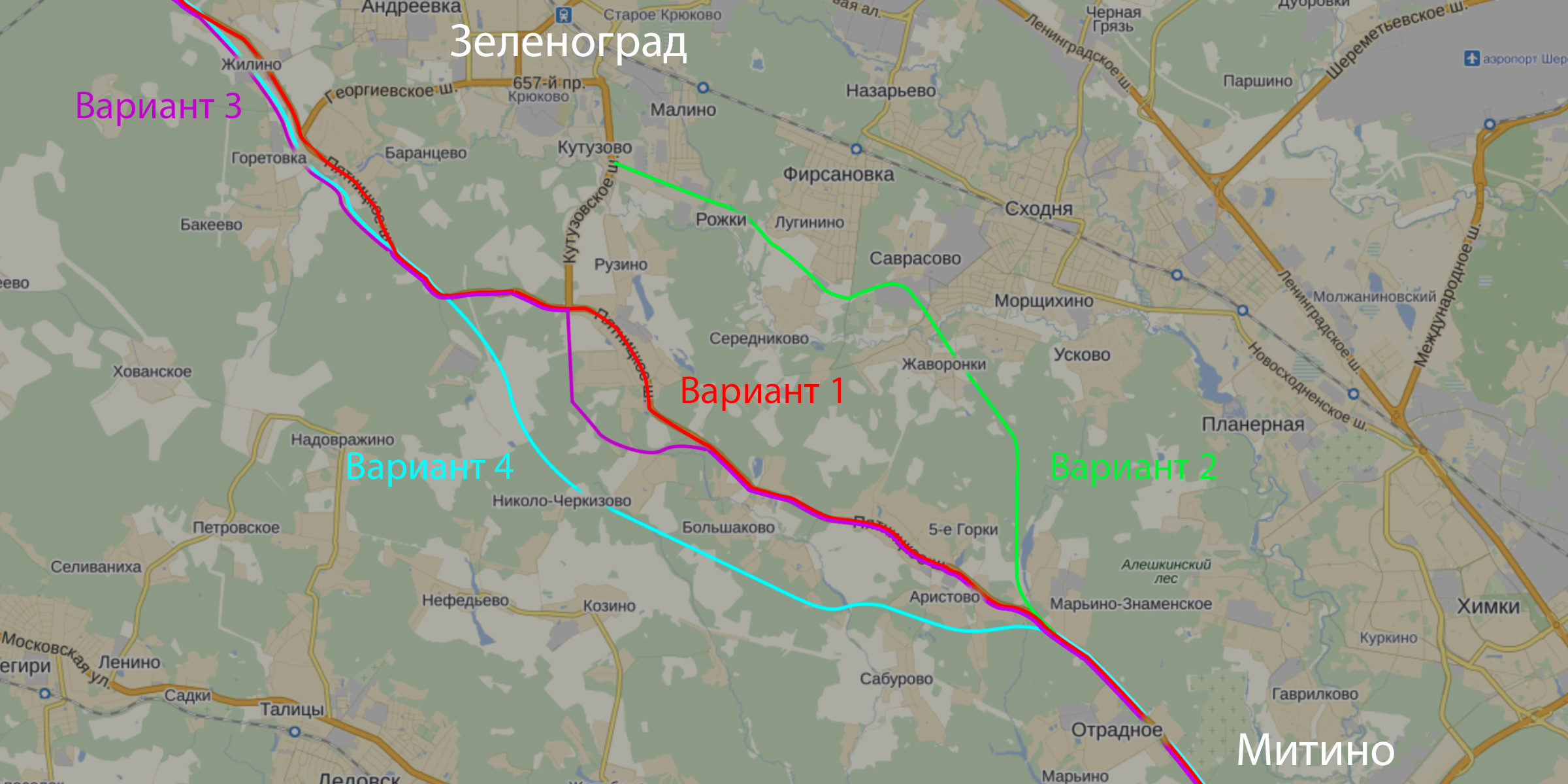 Зеленоград - Новости - Реконструкция Пятницкого шоссе — проектировщикипредлагают четыре варианта
