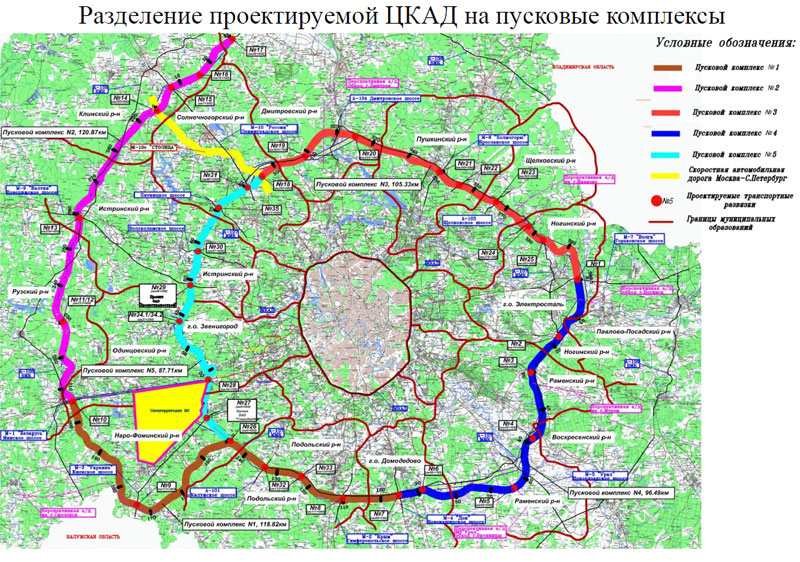 Карта московской области с городами и районами автомобильных дорог