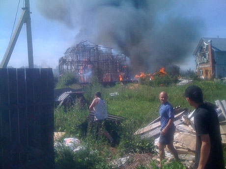 пожар в брехово