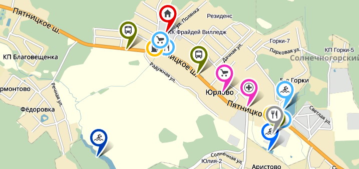 Аристово митино карта