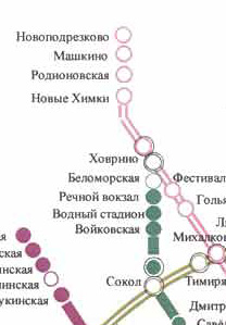 Карта метро химок