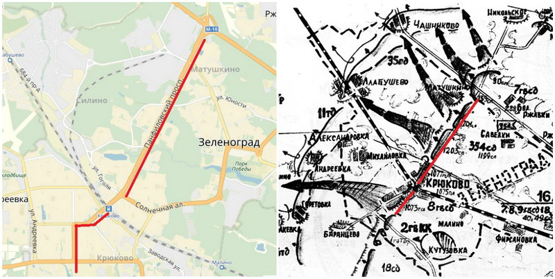 Крюково деревня карта