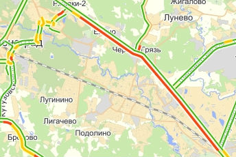 Пробки в зеленограде сейчас карта