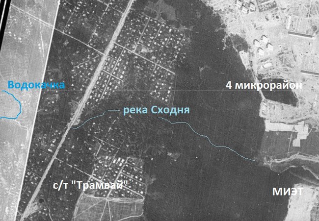 Спутниковая карта уфы 1966 года