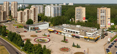 Панорама Зеленограда: площадь Юности