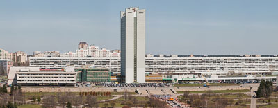 Панорама Зеленограда: Центральная площадь, парк Победы и МИЭТ